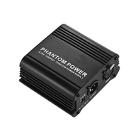 Microphone ultra-compact + alimentation fantôme 48 V avec entrée et sortie XLR