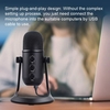 Microphone USB Microphone multifonctionnel Ordinateurs de bureau à domicile Microphone de bureau Contrôle du volume de sortie du casque pour l