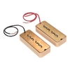 Micros à simple bobinage pour accessoires de pièces de guitare pour micro-guitares électriques P90 Soapbar,  pack de 2 pièces (50 mm + 52 mm)