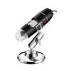 Microscope de poche portatif de microscope numérique filaire 1600X avec interfaces USB + Micro USB Adaptateur de type C à 8 lumières LED