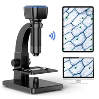 Microscope numérique intelligent portatif grossissement 2000x double lentilles USB rechargeable 5.0M pixels haut clair