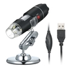Microscope numérique USB Caméra à grossissement 1600X 8 LED avec support Loupe d