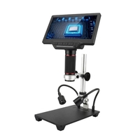Microscope vidéo à écran LCD de 7 pouces avec carte TF 32 Go Microscope et télescope 1200X 1080P (sans adaptateur)