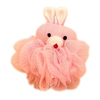 Mignon Animal Bain Éponge Douche Loofahs Maille Boules