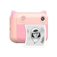 Mignon enfants impression instantanée caméra 1080P numérique caméra vidéo 12MP 2.4 pouces écran LCD batterie intégrée