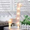 Mignon LED Néon Lampe Salon Chambre Bureau Décoratif Lumière Rouge Flamants