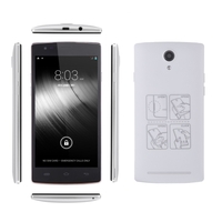 MIJUE L100 4G LTE FDD TDD-LTE téléphone intelligent Android4.4 MT6582M + MT6290 Quad Core 5.5" IPS écran geste OTG 1Go RAM 8GB ROM 2MP 8MP doubles caméras de détection