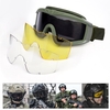 Militaire Airsoft tactique lunettes de tir lunettes de moto lunettes de Wargame coupe-vent