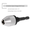 Mini 0.3-6.5mm Portable Grinder électrique Quick Change Drill Chuck avec 6, 35 1/4 "Converter Tournevis Impact Driver adaptateur Hex Shank Universal Drill Bit