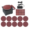 Mini Banc Ponceuse à Courroie et à Disque Affûteuse de Bords Électrique 7 Vitesse Variable 10 Disques/Courroies de Ponçage DIY Benchtop Ponçage Polissage Rectifieuse pour Bois Métal Acrylique