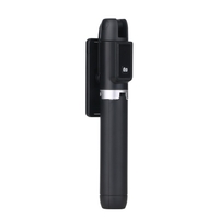 Mini bâton de selfie connecté sans fil BT 4.0 avec support de pince de téléphone rotatif pour télécommande