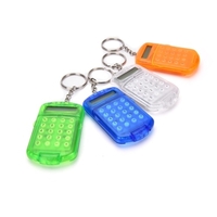 Mini calculatrice avec porte-clés affichage à 8 chiffres boîtier en plastique calculatrice de poche