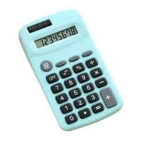 Mini calculatrice mignonne 8 chiffres affichage solaire et batterie double puissance calculatrice électronique portable outil de comptabilité pour les élèves des écoles enfants bureau maison