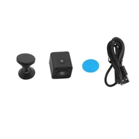 Mini caméra portable haute définition 1080P/30fps Smart WiFi Caméra de sécurité sans fil Vision nocturne Détection de mouvement avec support de base de conception magnétique pour la sécurité à domicile Exercices extérieurs Surveillance des enfa