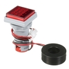 Mini carré numérique Volt-ampèremètre Voltamètre Ampèremètre Voltmètre Cymomètre Trois LED Affichage Tension,  Courant et Fréquence Indicateur Moniteur AC Panneau Compteur AC60-500V AC0-100A 20-75Hz