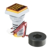 Mini carré numérique Volt-ampèremètre Voltamètre Ampèremètre Voltmètre Cymomètre Trois LED Affichage Tension,  Courant et Fréquence Indicateur Moniteur AC Panneau Compteur AC60-500V AC0-100A 20-75Hz