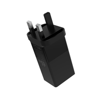 Mini chargeur rapide de voyage Adapté à plusieurs systèmes Plus petite taille Poids plus léger Charge plus rapide Compatibilité sauvage Noir US