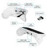 Mini clavier Chatpad sans fil 2.4G avec prise audio 3.5mm remplacement du clavier de message de chat pour contrôleur XBox One / Slim / Elit blanc