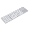 Mini clavier sans fil BT pliable ultra mince et mince portable avec pavé tactile pour téléphone portable PC