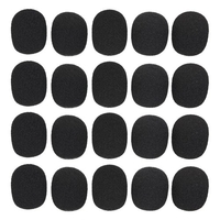 Mini couverture de microphone casque de remplacement en mousse couverture de Microphone casque de téléphone couverture de micro Microphone pare-brise casque mousse