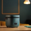 Mini cuiseur à riz 1.2L cuiseur électrique avec vapeur un bouton contrôle de qualité alimentaire Non collant Liner ragoût/vapeur/bouillir Machine de cuisson