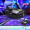 Mini DJ Disco Stage Strobe Projector Light Voice activé avec télécommande Party Club KTV Light