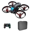 Mini Drone RC Drone avec Double Caméra 4K Positionnement du Flux Optique RC Quadcopter avec Dazzle Light Contrôle Gestuel Trajectoire Sac de Stockage de Vol Paquet