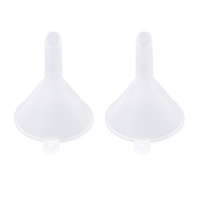 Mini entonnoirs en plastique entonnoir de transfert liquide 31mm / 1.22in de diamètre résistant aux acides et aux alcalis pour l