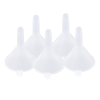 Mini entonnoirs en plastique entonnoir de transfert liquide 31mm / 1.22in de diamètre résistant aux acides et aux alcalis pour l