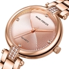 MINI FOCUS femmes montre à quartz classique montre-bracelet de mode pour dames avec bande en acier solide 3ATM étanche pour le paquet"idien et d