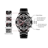 MINI FOCUS MF0198G Hommes Montre En Acier Inoxydable Bracelet À Quartz Mouvement Simple Montre-Bracelet Temps Affichage Casual Horloge Étanche pour Mâle