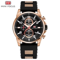MINI FOCUS MF0268G Affichage du calendrier de la montre à quartz