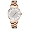 MINI FOCUS MF0334L rétro chiffre romain femmes robe montre-bracelet en acier inoxydable bracelet élégant dame analogique montre à Quartz 30M étanche pour la datation fête voyage travail