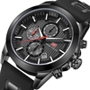 MINI FOCUS Mode Lumineux Quartz Homme Montre Étanche Silicone Bande Hommes Casual Montre-Bracelet Chrono Sports Style + Boîte