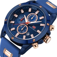 MINI FOCUS Mode Lumineux Quartz Homme Montre Étanche Silicone Bande Hommes Casual Montre-Bracelet Chrono Sports Style + Boîte