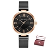 MINI FOCUS Montre à quartz pour femme Montres de mode pour femme avec bracelet en acier Bracelets féminins imperméables 3ATM pour les affaires et la vie"idienne (boîte emballée)