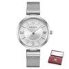 MINI FOCUS Montre à quartz pour femme Montres de mode pour femme avec bracelet en acier Bracelets féminins imperméables 3ATM pour les affaires et la vie"idienne (boîte emballée)