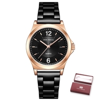 MINI FOCUS Montre à quartz pour femme Montres de mode pour femme avec bracelet en acier solide 3ATM Bracelets féminins étanches pour les affaires et la vie"idienne (boîte emballée)