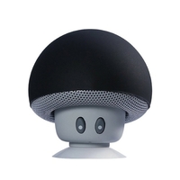 Mini haut-parleur champignon BT Subwoofer portable sans fil avec micro et ventouse pour tampons/smartphones
