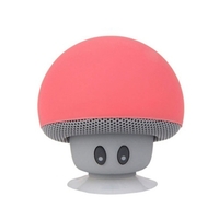 Mini haut-parleur champignon BT Subwoofer portable sans fil avec micro et ventouse pour tampons/smartphones