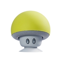 Mini haut-parleur champignon BT Subwoofer portable sans fil avec micro et ventouse pour tampons/smartphones