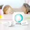 Mini-imprimante de poche avec 1 rouleau de papier thermique + 10 pcs de papier thermique adhésif + 5 pcs de marqueurs de couleur
