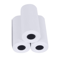 Mini-imprimante thermique portable avec câble USB + 6 rouleaux Papier thermique 57*30mm Faux Questions Notes Imprimerie Papiers
