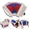 Mini jouet accordéon pour enfants,  10 boutons,  supporte les cordes basses 14 notes avec chiffon de nettoyage,  instrument de musique pour l