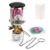 Mini lanterne au propane lampe à gaz à manteau unique lampe à gaz portable lampe de tente suspendue avec 2 manteaux de lanterne pour voyage randonnée sac à dos