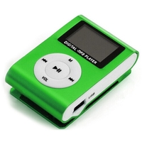 Mini lecteur de musique MP3 portable lecteur MP3 à clipser en métal avec support d