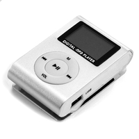 Mini lecteur de musique MP3 portable lecteur MP3 à clipser en métal avec support d