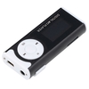 Mini lecteur de musique MP3 portable Lecteur MP3 en métal avec écran LCD Prise en charge de la lumière LED Carte mémoire TF Format audio MP3 / WMA Noir
