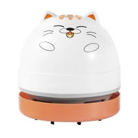 Mini machine à outils de nettoyage de bureau pour nettoyeur de poche Design Panda Bouche de Sunction plate / à commande USB / Cellule rechargeable haute capacité 1200mAh intégrée pour le nettoyage de canapé de clavier de bureau Utilisation"idien