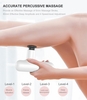 Mini masseur électrique portable à percussion masseur pistolet de massage musculaire avec 4 têtes de massage 4 niveaux de vitesse batterie rechargeable 2000mAh pour le soulagement de la douleur au cou